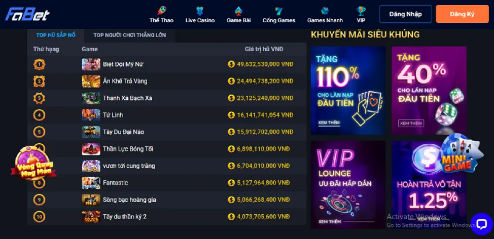 Cấp Độ VIP Đồng